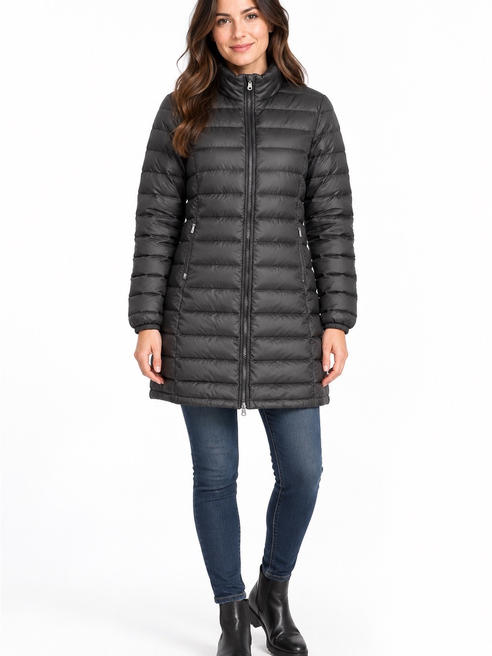 Patagonia Fiona Goose Down Parka Women’s XS Black Long Puffer Coat Winter Jacket